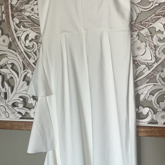 Chiara Boni La Petite Robe Gussie Tiered Ruffle Midi White Dress sz 6 NWT - Picture 14 of 14